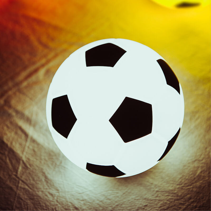 Vivolux | Kreative Fußball Silikon LED Nachtlicht USB Lade Tischlampe