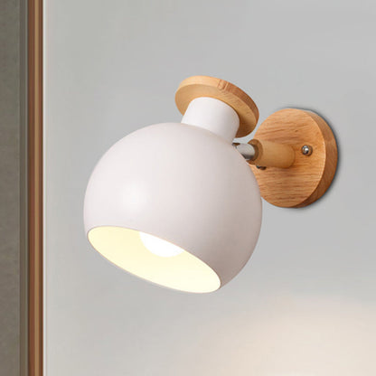 Vivolux | Draai-bare Metaal-sferische Wandlamp Kleuterklas 1 Licht Macaron Wandlamp