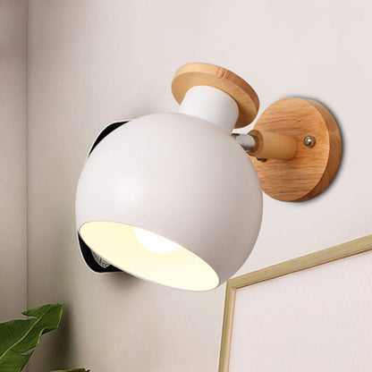 Vivolux | Draai-bare Metaal-sferische Wandlamp Kleuterklas 1 Licht Macaron Wandlamp