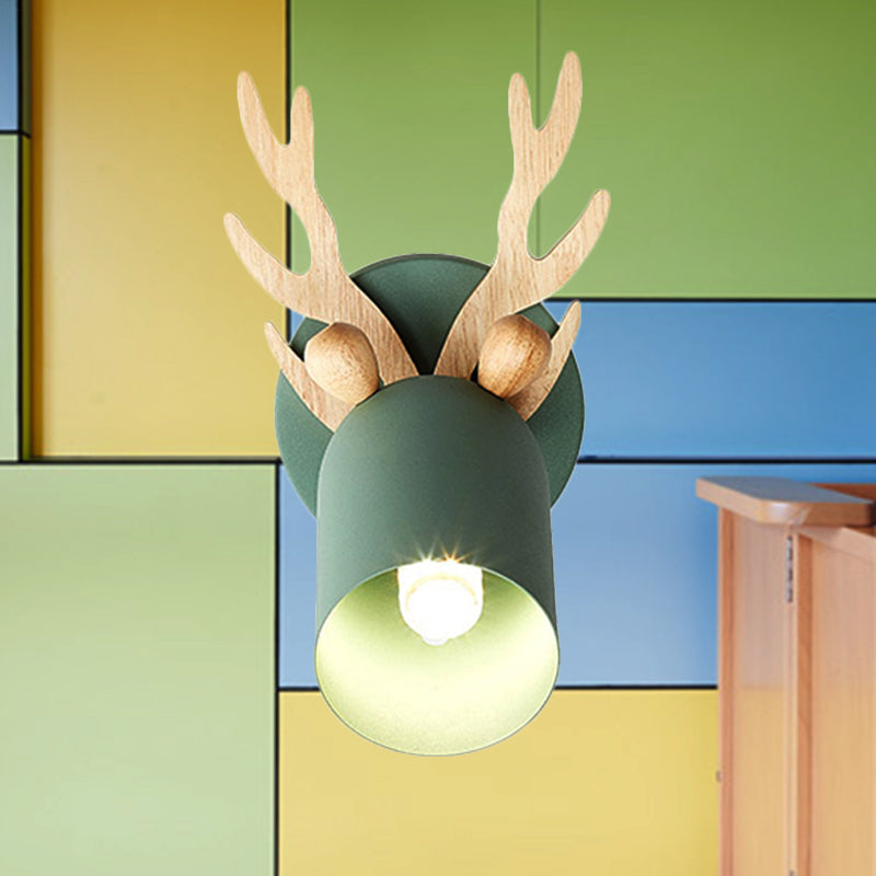 Vivolux | Noordse stijlvolle wandlicht met taps toelopende lampenkap 1 licht metalen wandlamp met takken voor woonkamer
