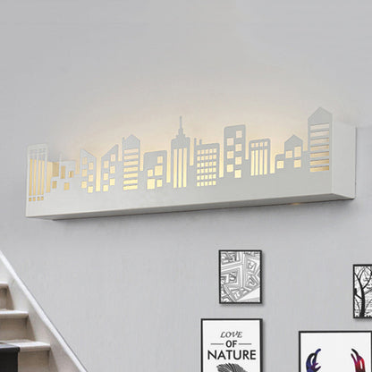 Vivolux | Stijlvolle Monochrome LED Wandlamp Metalen Moderne Stad Uitzicht Woonkamer