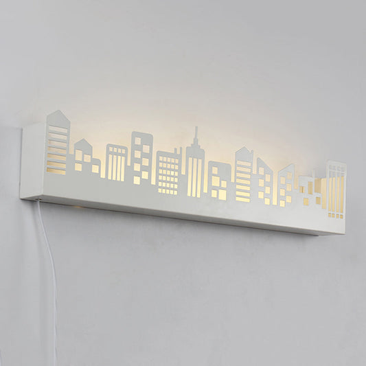 Vivolux | Stijlvolle Monochrome LED Wandlamp Metalen Moderne Stad Uitzicht Woonkamer