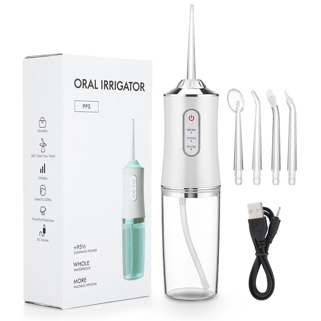Vivolux | Wasserdichter Irrigator Dentalreiniger, kabelloser & wiederaufladbarer Wasserzahnseide