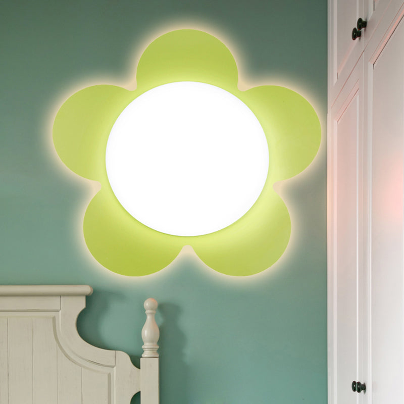 Vivolux | Helle Farbige Floral Wandlicht Moderne Stylische Acryl LED Wandleuchte für Kindergarten