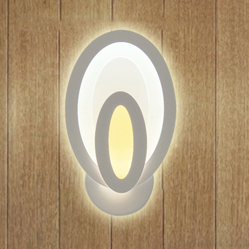 Vivolux | Moderne Weiße LED-Wandleuchte Schmale Panel-Acryl-Wandleuchte für Schlafzimmer Wohnzimmer