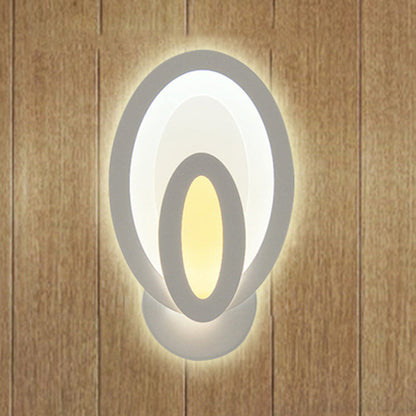 Vivolux | Moderne Weiße LED-Wandleuchte Schmale Panel-Acryl-Wandleuchte für Schlafzimmer Wohnzimmer