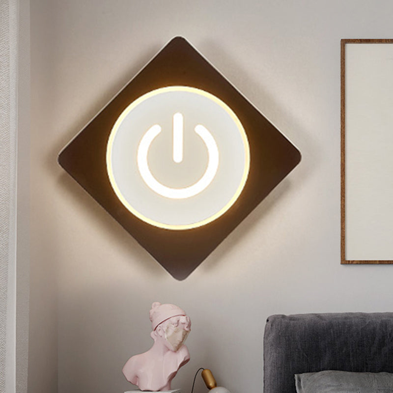 Vivolux | Acryl Rechteckige LED Wandlampe Arbeitszimmer Moderne Kreative Wandleuchte in Weiß