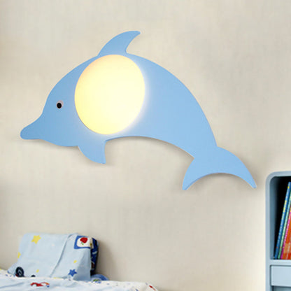 Vivolux | Hout Cartoon Patroon Wandlamp Hedendaagse LED Wandlamp voor Verpleegkamer Slaapkamer
