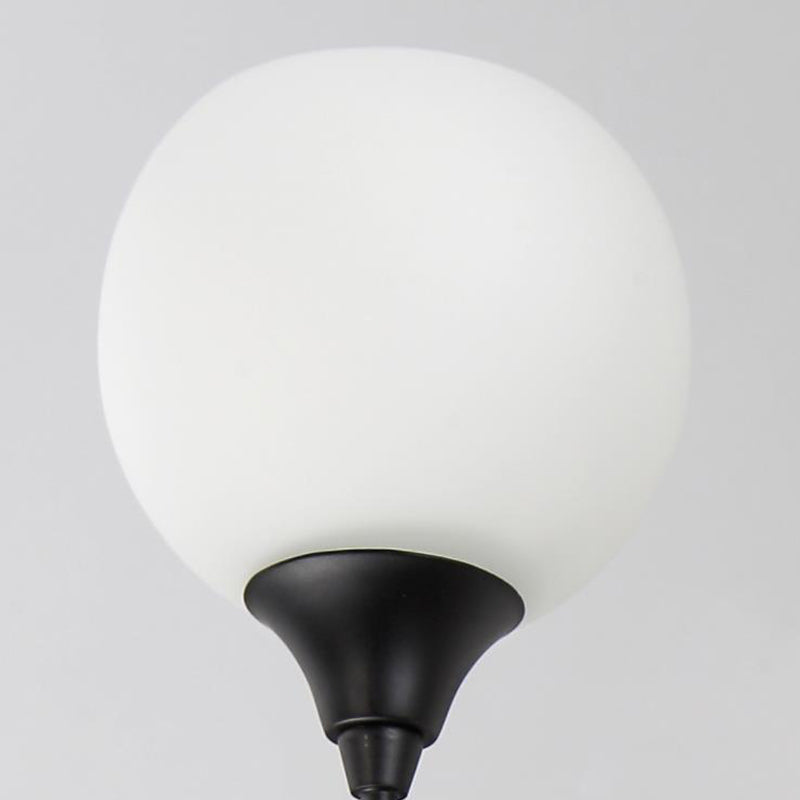 Vivolux | Bubble Shade Witte Glazen Wandlamp Rustiek 1/2 Lichten Eetkamer Wandgemonteerde Lamp in Zwart
