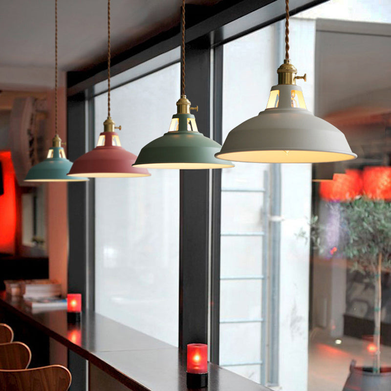Vivolux | Industrielle Retro Hängelampe Metall 1-Licht | Vintage Hängelampe Für Restaurant & Esszimmer | E27 LED geeignet