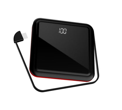 Vivolux | Tinier & Thinner Solar Power Bank mit 3-in-1 verstecktem Kabel