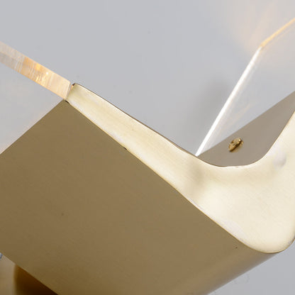 Vivolux | V-vormige metalen wandlamp Simpliciteit gouden LED wandmontage lichtarmatuur in warm/wit licht