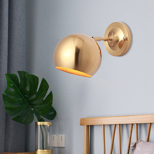 Vivolux | Eisen Gold Finish Wandmontage Lampe Kuppel Einzellicht Minimalistische Wandleuchte Lichtanlage