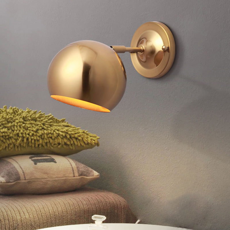 Vivolux | Eisen Gold Finish Wandmontage Lampe Kuppel Einzellicht Minimalistische Wandleuchte Lichtanlage