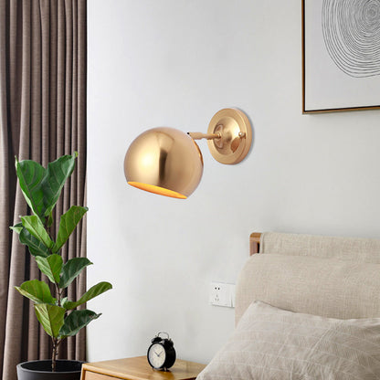 Vivolux | Eisen Gold Finish Wandmontage Lampe Kuppel Einzellicht Minimalistische Wandleuchte Lichtanlage