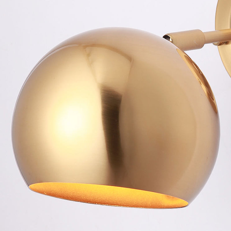Vivolux | Eisen Gold Finish Wandmontage Lampe Kuppel Einzellicht Minimalistische Wandleuchte Lichtanlage
