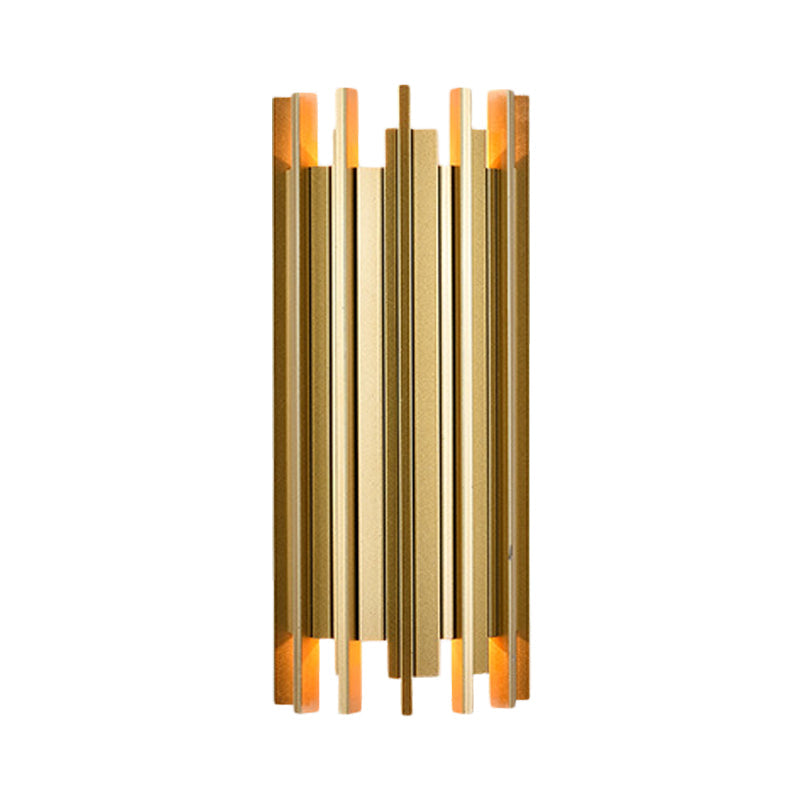 Vivolux | 2 Lampen Cilindrische Wandlamp Hedendaagse Gouden Afwerking IJzeren Wandverlichting, 19.5"/31.5" H