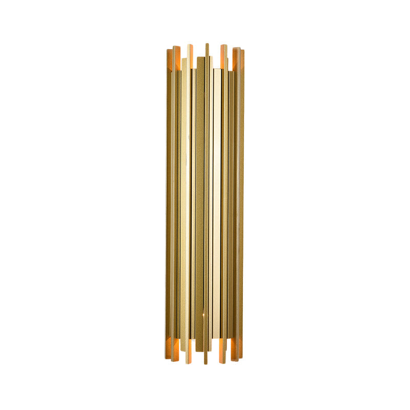 Vivolux | 2 Lampen Cilindrische Wandlamp Hedendaagse Gouden Afwerking IJzeren Wandverlichting, 19.5"/31.5" H