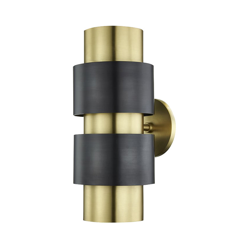 Vivolux | Zilindrische slaapkamer wandlamp kolonialisme metaal enkele licht goud/zilver wandverlichting sconce