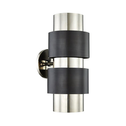 Vivolux | Zilindrische slaapkamer wandlamp kolonialisme metaal enkele licht goud/zilver wandverlichting sconce