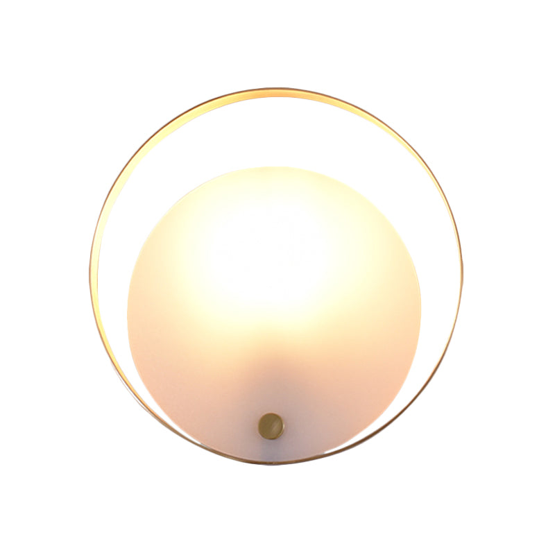 Vivolux | 1-Licht Ronde Flush Wandlamp Koloniaal Wit Acryl Wandverlichting voor Woonkamer