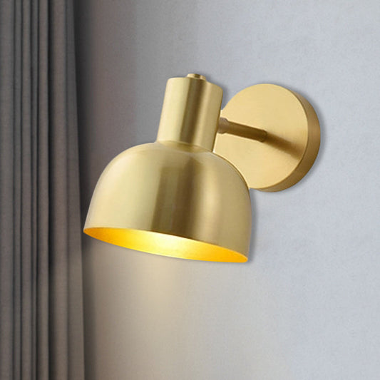 Vivolux | Verstelbare 1 Kop Mini Wandlamp Eenvoudige Gouden Afwerking IJzeren Ronde Wandspotlight, 5"/5,5" Breed