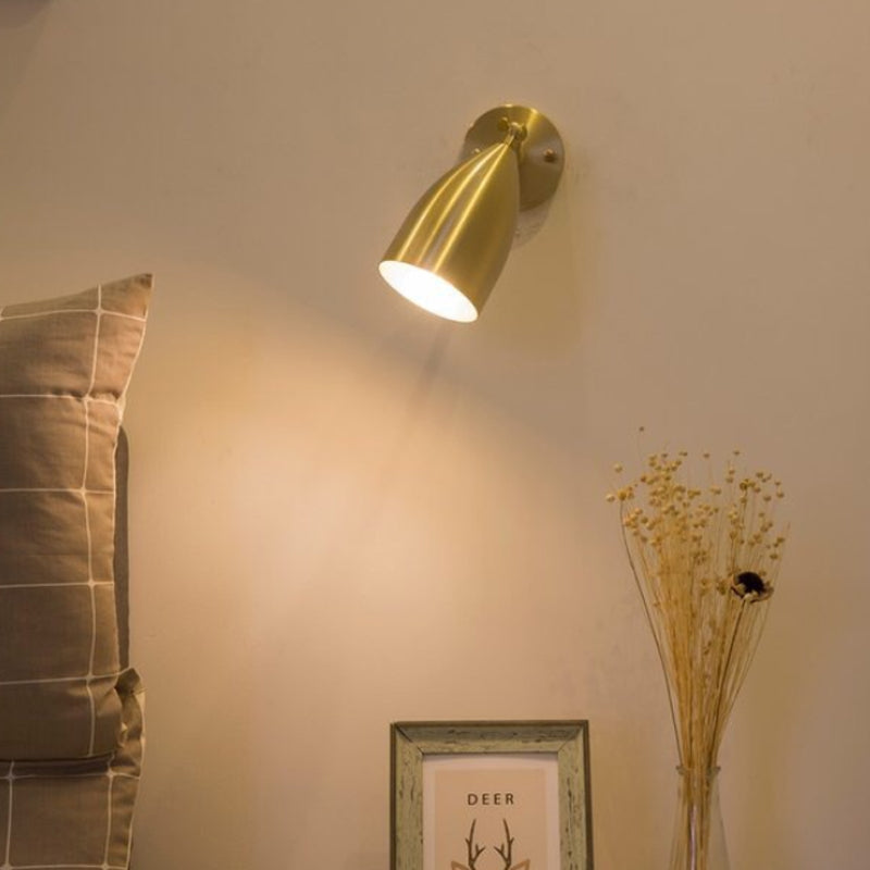 Vivolux | 4"/7.5"/12" W 1 Bulb Wandlamp Moderne Stijl Tapered/Drum/Oval Messing Binnen Wandgemonteerde Verlichting in Goud