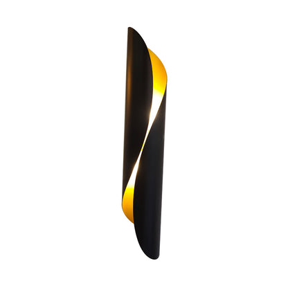 Vivolux | 2-Kopf Rollen Flush Mount Wandleuchte Minimalismus Schwarz/Weiß Metall Wandbeleuchtung