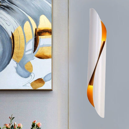 Vivolux | 2-Kopf Rollen Flush Mount Wandleuchte Minimalismus Schwarz/Weiß Metall Wandbeleuchtung