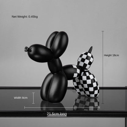 Vivolux | Schwarzer und weißer Ballonhund