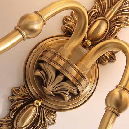 Vivolux | Metalen Messing Wandlamp Armatuur Gansnekk 1/2-Licht Vintage Stijlvolle Wandlamp met Witte Glazen Kom Schaduw