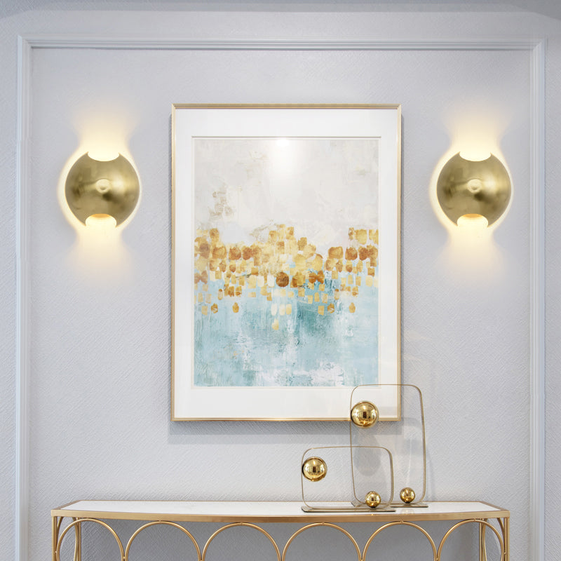 Vivolux | Koloniale Globe Wandmontage Verlichting Metalen LED Wandlamp in Goud voor Slaapkamer