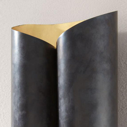 Vivolux | 2-Licht Scroll Wandlamp Eenvoudige Zwarte en Gouden IJzeren Wandgemonteerde Verlichtingsarmatuur