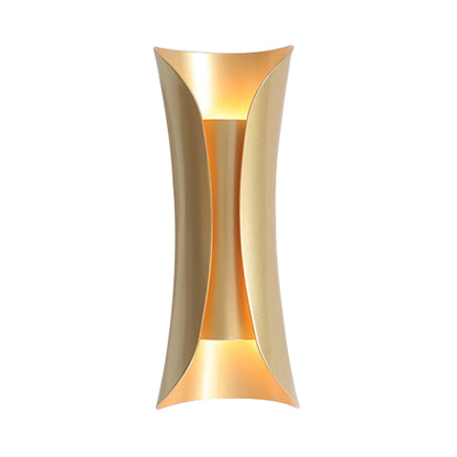 Vivolux | 13"/21"/30" H 2 Köpfe Wandleuchte Sconce Einfachheit Geformte Metall Wandmontage Lampe, Messing/Gold/Naturholz-Finish