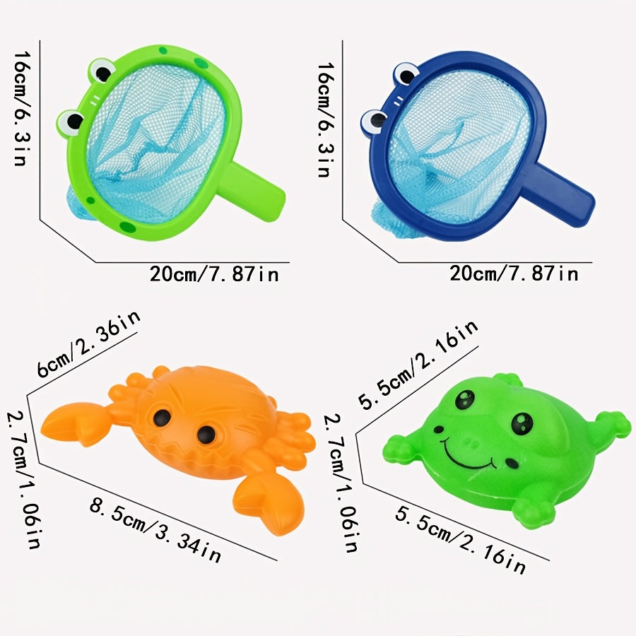 Vivolux | Badewannen Spielzeug Angelnetz Set für Kleinkinder