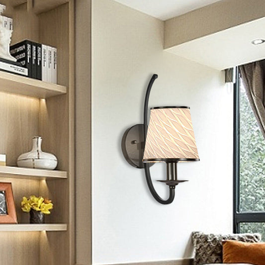 Vivolux | 1 Kopf Wandbeleuchtung mit Kegel-Schirm Beige/Blautürkis/Grün Glas Zeitgenössischer Stil Flur Wandleuchte