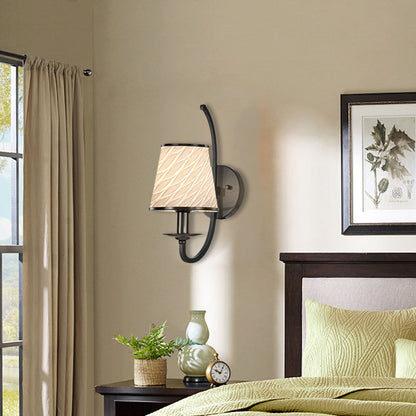 Vivolux | 1 Kopf Wandbeleuchtung mit Kegel-Schirm Beige/Blautürkis/Grün Glas Zeitgenössischer Stil Flur Wandleuchte