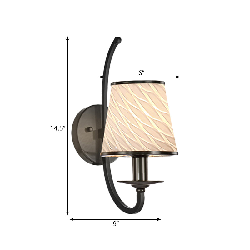 Vivolux | 1 Kopf Wandbeleuchtung mit Kegel-Schirm Beige/Blautürkis/Grün Glas Zeitgenössischer Stil Flur Wandleuchte