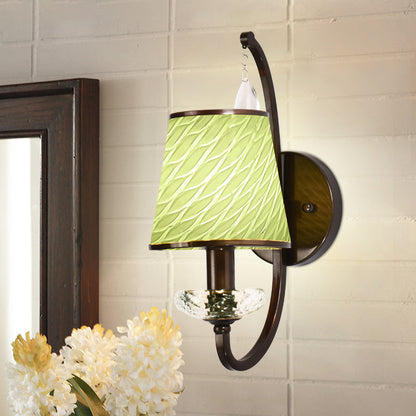 Vivolux | 1 Kopf Wandbeleuchtung mit Kegel-Schirm Beige/Blautürkis/Grün Glas Zeitgenössischer Stil Flur Wandleuchte