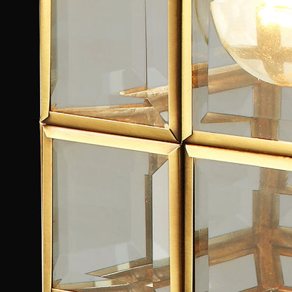 Vivolux | Cage Metall Wandleuchte Traditionalismus 1-Glühlampe Messing Schlafzimmer Wandleuchte