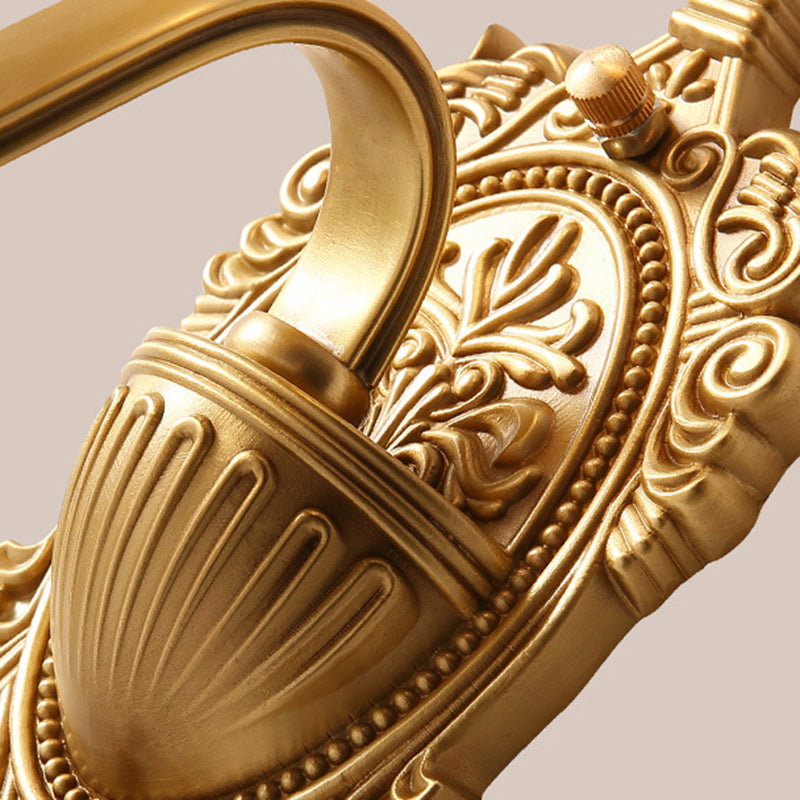 Vivolux | Klassischer Stil Glocken Wandbeleuchtung Leuchte 1 Glühbirne Frosted Glass Wandmontierte Lampe in Messing für Treppenhaus