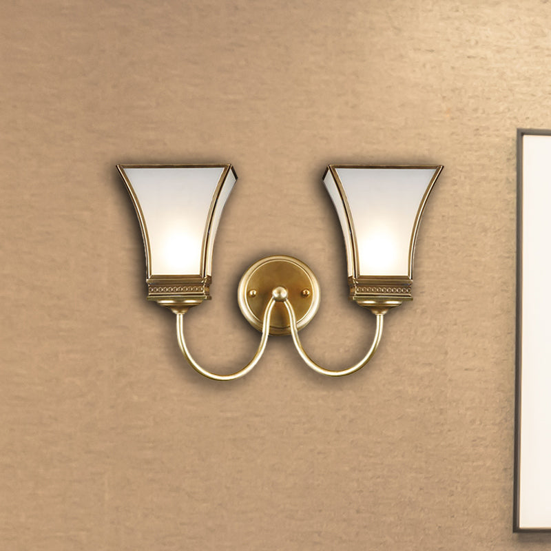 Vivolux | Bell Metall Wandleuchte Traditionell 1/2 Lampen Messing Wohnzimmer Wandbeleuchtung Fixture