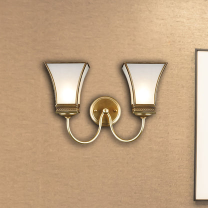 Vivolux | Bell Metall Wandleuchte Traditionell 1/2 Lampen Messing Wohnzimmer Wandbeleuchtung Fixture