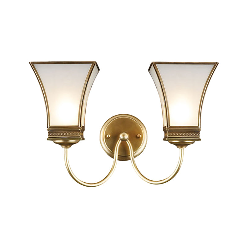Vivolux | Bell Metall Wandleuchte Traditionell 1/2 Lampen Messing Wohnzimmer Wandbeleuchtung Fixture