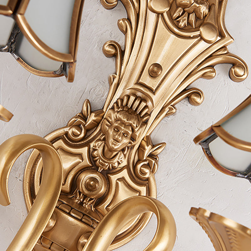 Vivolux | 1/2 lampen wandschilder traditionelle messing gebogene metall wandlicht einrichtung für wohnzimmer