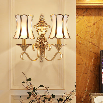 Vivolux | 1/2 lampen wandschilder traditionelle messing gebogene metall wandlicht einrichtung für wohnzimmer