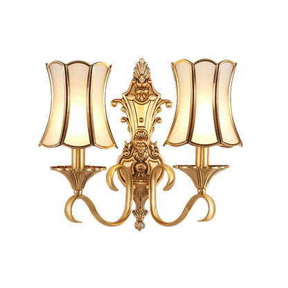 Vivolux | 1/2 lampen wandschilder traditionelle messing gebogene metall wandlicht einrichtung für wohnzimmer