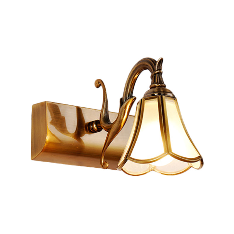 Vivolux | Brass Bloom Wandlamp Vintage Metaal 1/2/3 Koppen Badkamer Muurbevestigde Verlichting