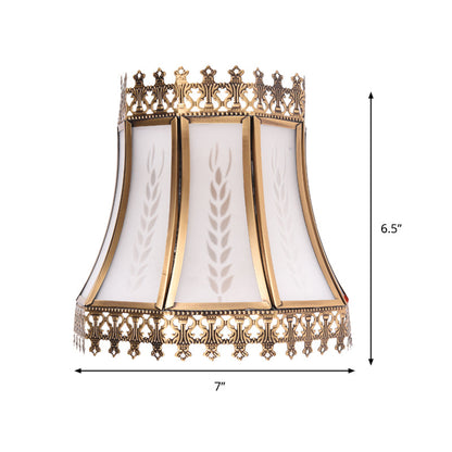 Vivolux | Empire Witte Glazen Wandlamp Retro 1 Kop Woonkamer Plafondlamp
