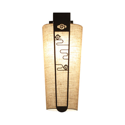 Vivolux | Schwarz Cloud/Trellis/Linear Wandbeleuchtung Traditionelle 1 Licht Flur Wandleuchte mit Zylinder Schirm